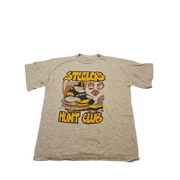 Vintage Pittsburgh Steelers Hunt Club 1995 T-shirt NFL Football.